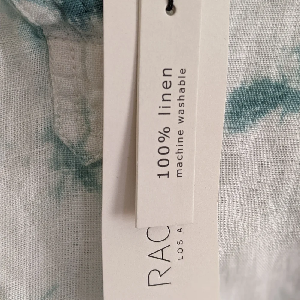 NWT Rachel Zoe Tie Dye Linen Top - Picture 3 of 8
